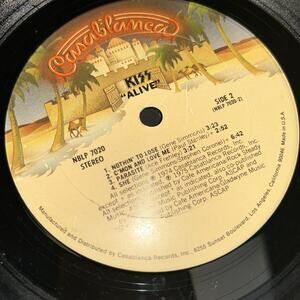 Vintage KISS Journal Vinyl Record Cover Lined Notebook